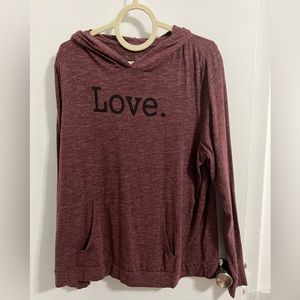 Anybody soft hooded pullover top X-Large